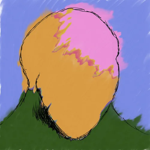 Ochre, 2023, original fine art by 2221b