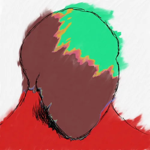 Crimson, 2024, original fine art by 2221b